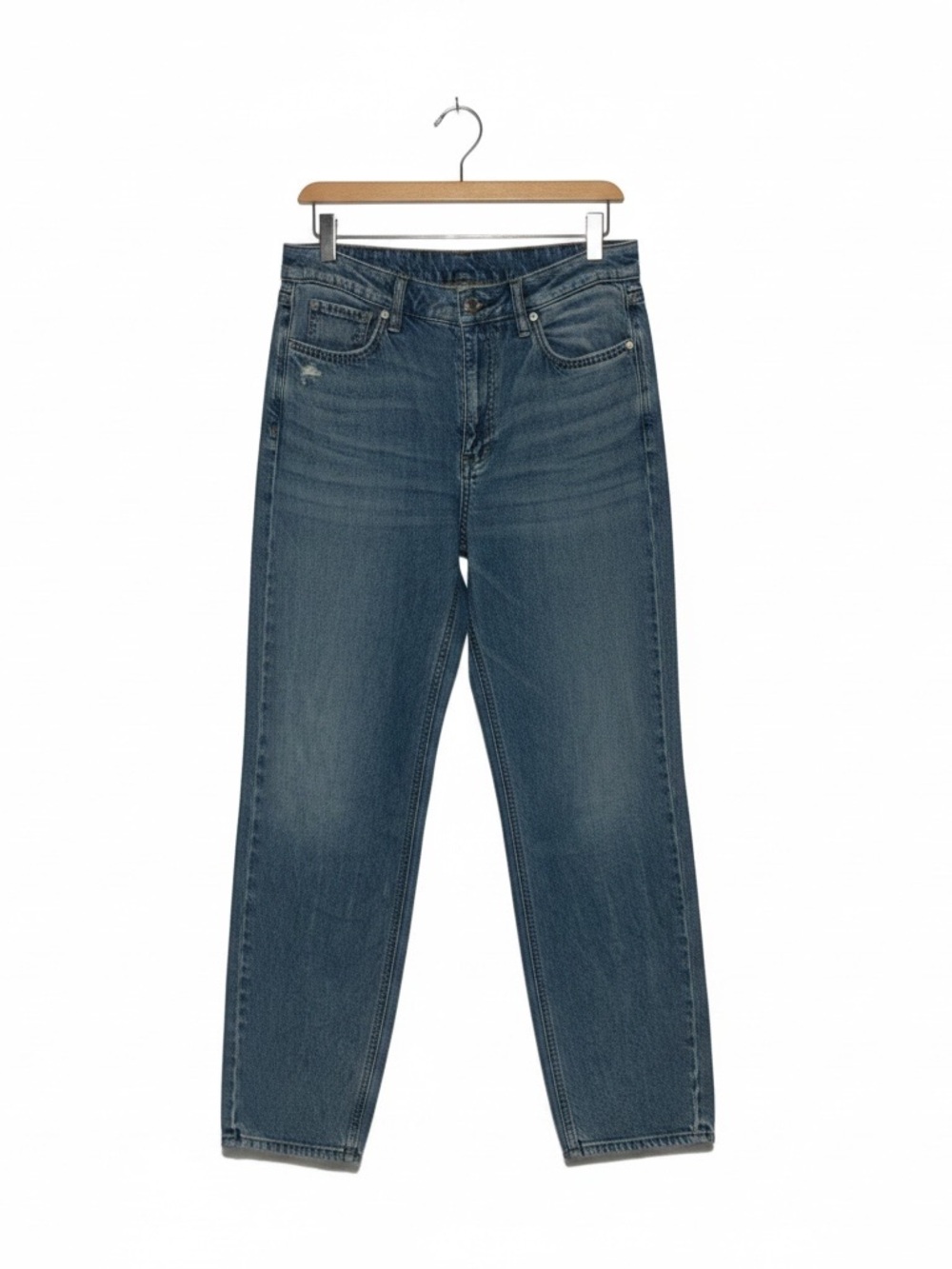 rag & bone Dre Low Rise Baggy Boyfriend Jeans Medium Wash - Size 27 - Picture 1 of 7